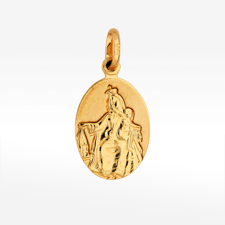 Zawieszka ze złota medalik