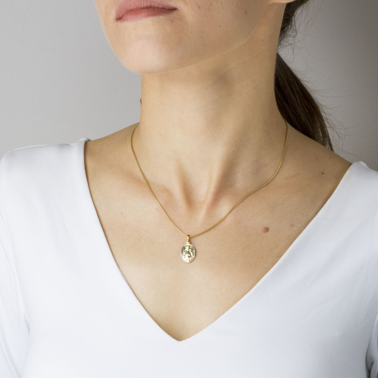 Zawieszka ze złota medalik