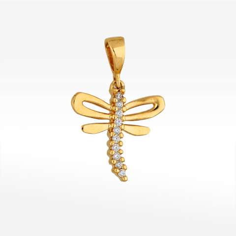 Zawieszka ze złota ważka