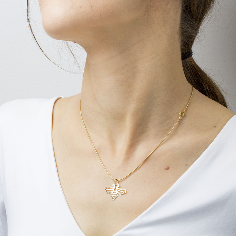 Zawieszka ze złota pszczółka