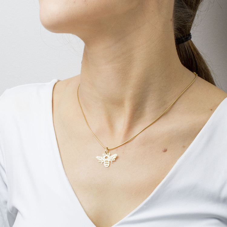 Zawieszka ze złota pszczółka