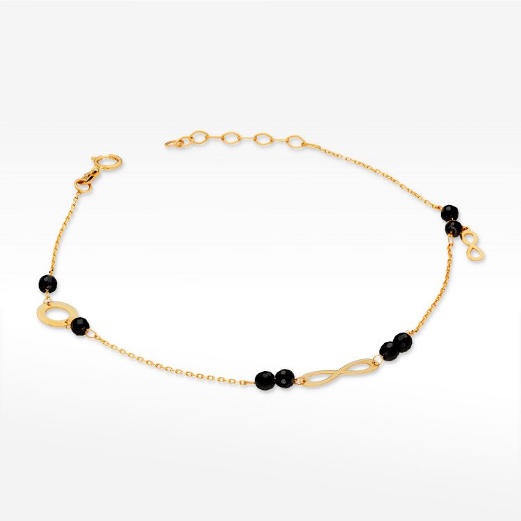 Bransoletka ze złota z nieskończonością