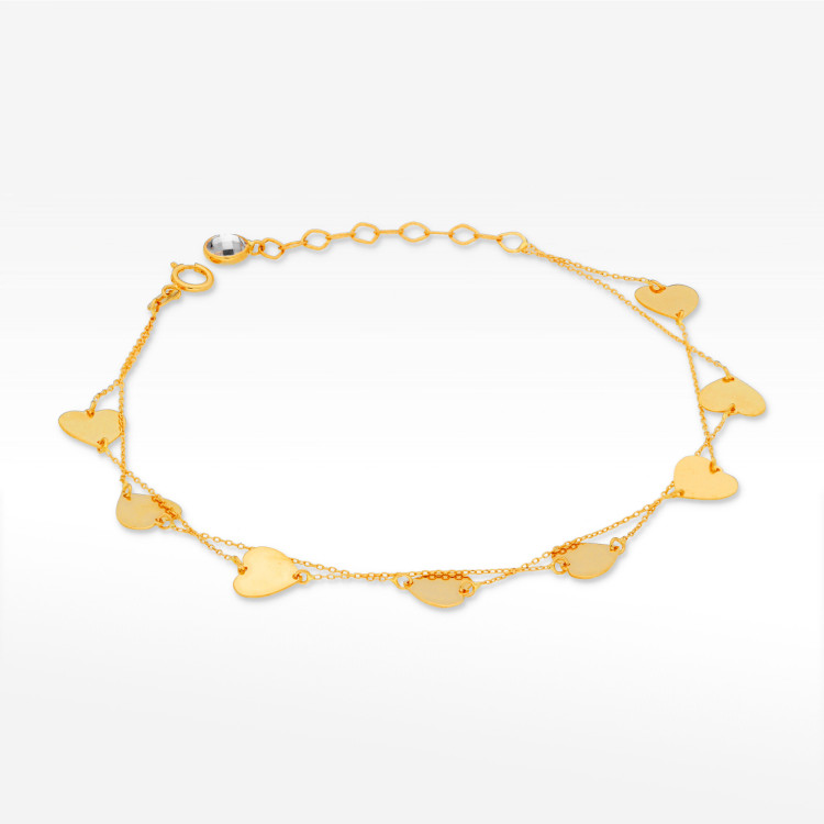 Bransoletka ze złota serca