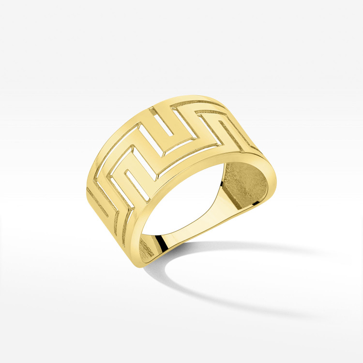 Pierścionek ze złota wzór grecki