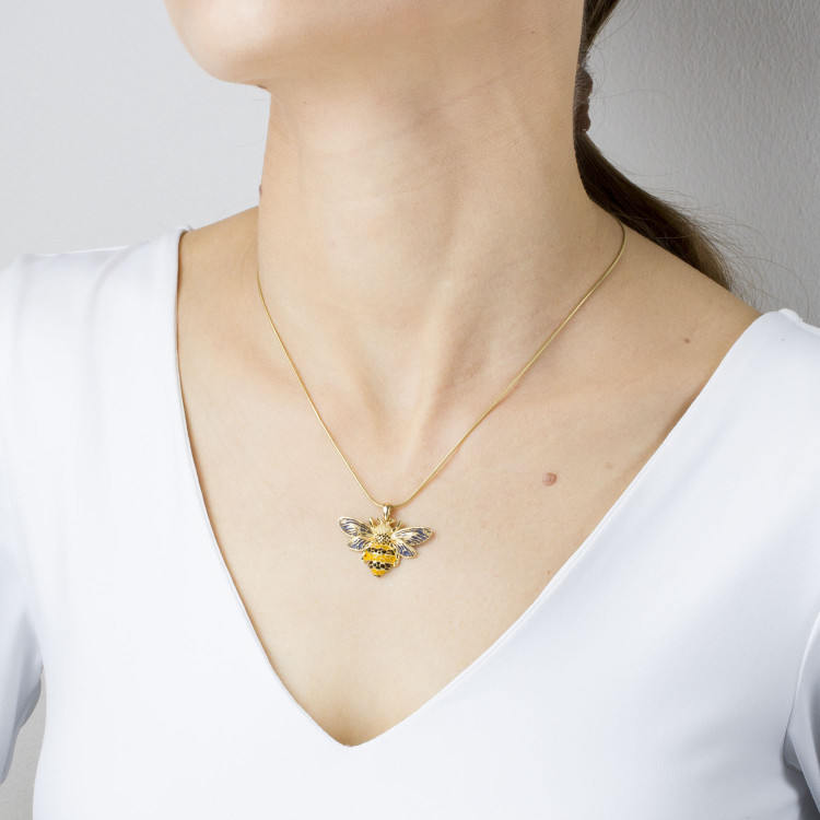 Zawieszka ze złota pszczoła