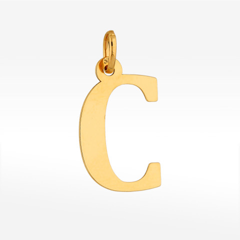 Zawieszka ze złota literka C