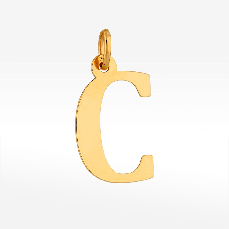 Zawieszka ze złota literka C