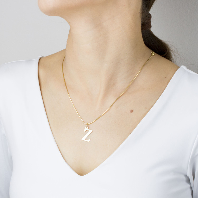 Zawieszka ze złota literka Z