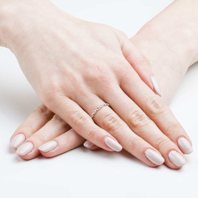 Pierścionek ze złota z cyrkonią