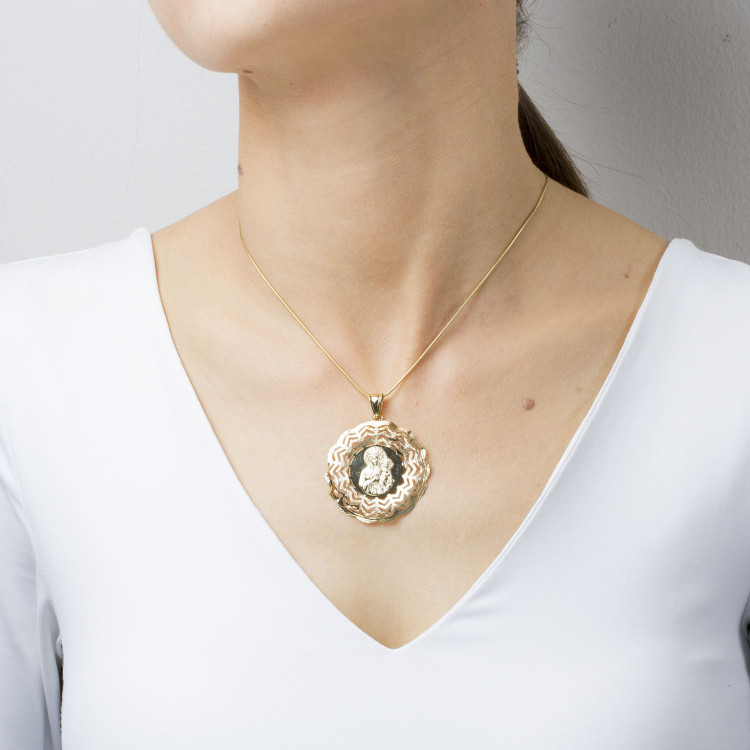 Zawieszka ze złota medalik