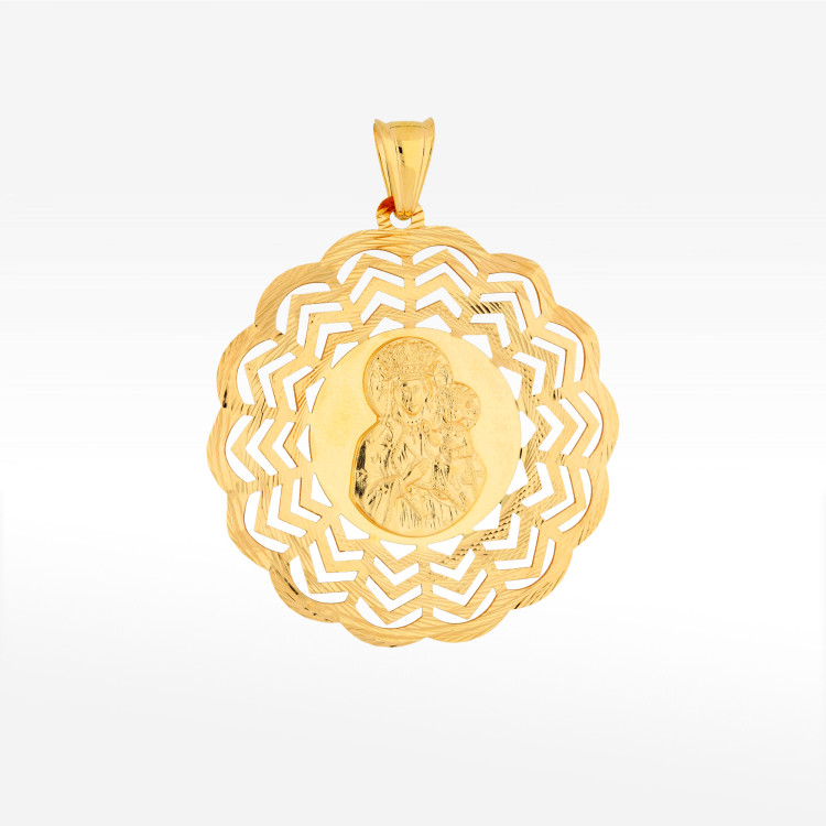 Zawieszka ze złota medalik