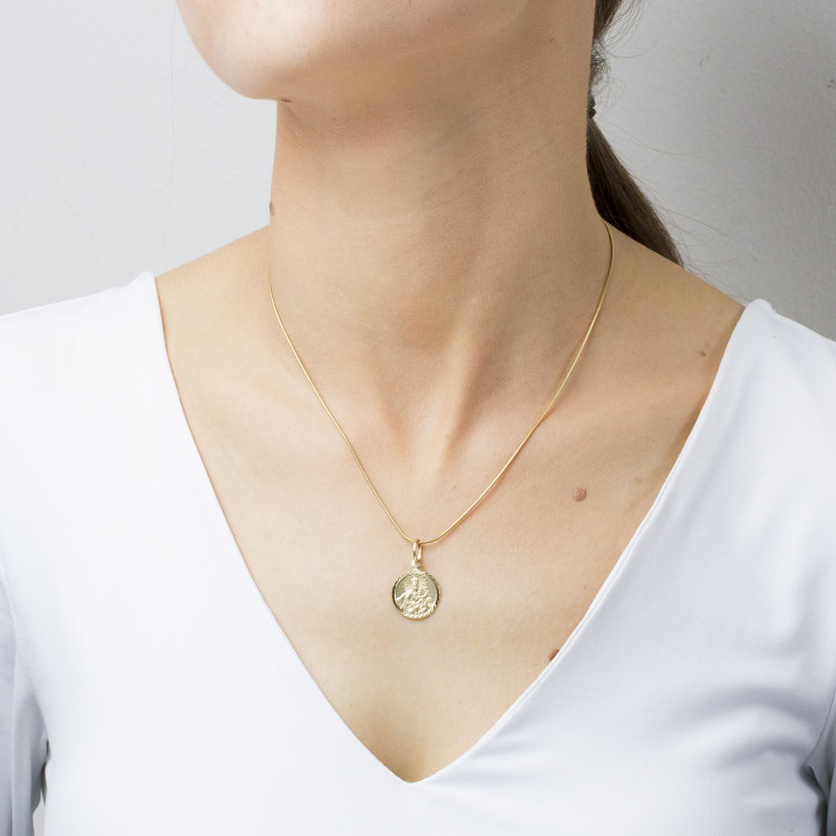 Zawieszka ze złota medalik