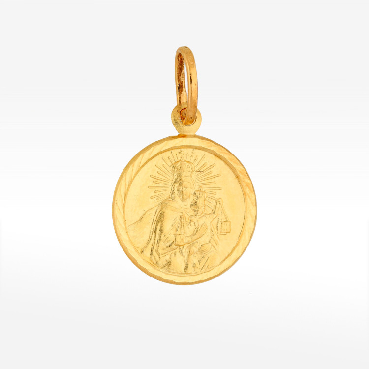 Zawieszka ze złota medalik