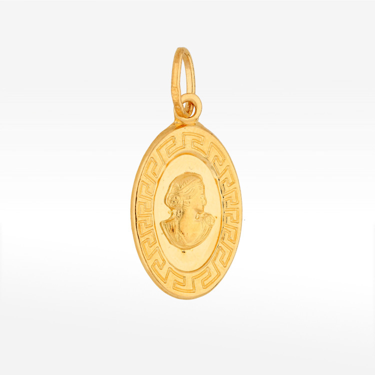 Zawieszka ze złota medalik