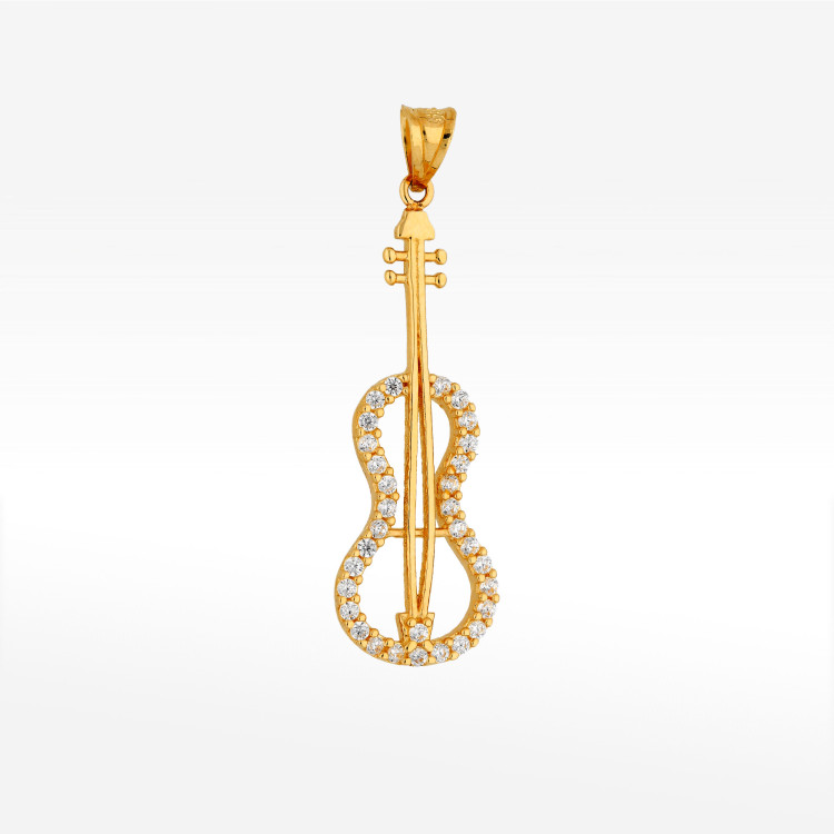 Zawieszka ze złota skrzypce