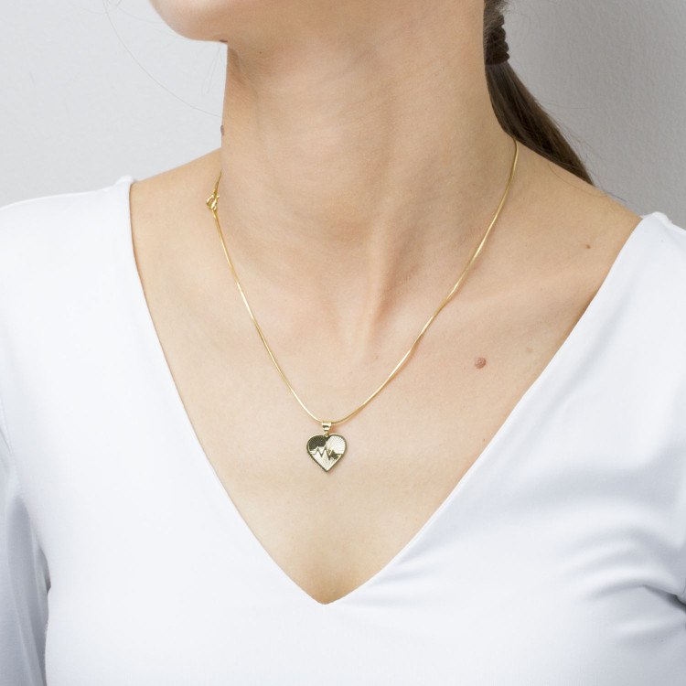 Zawieszka ze złota serce