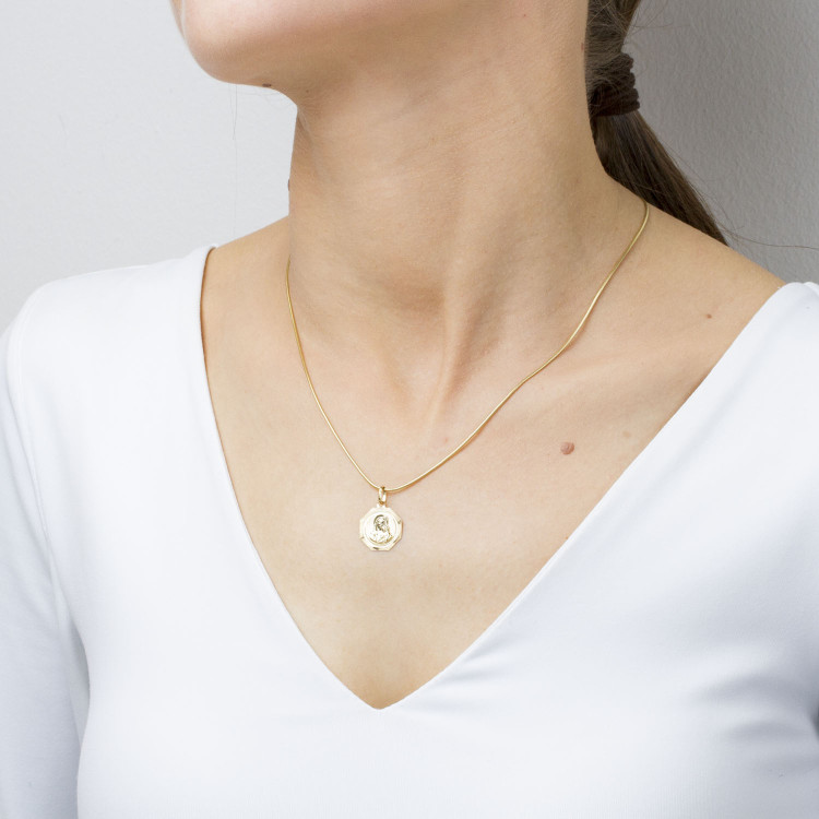 Zawieszka ze złota medalik