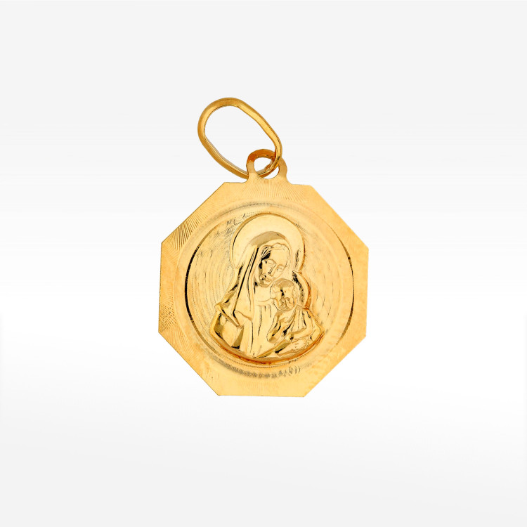 Zawieszka ze złota medalik