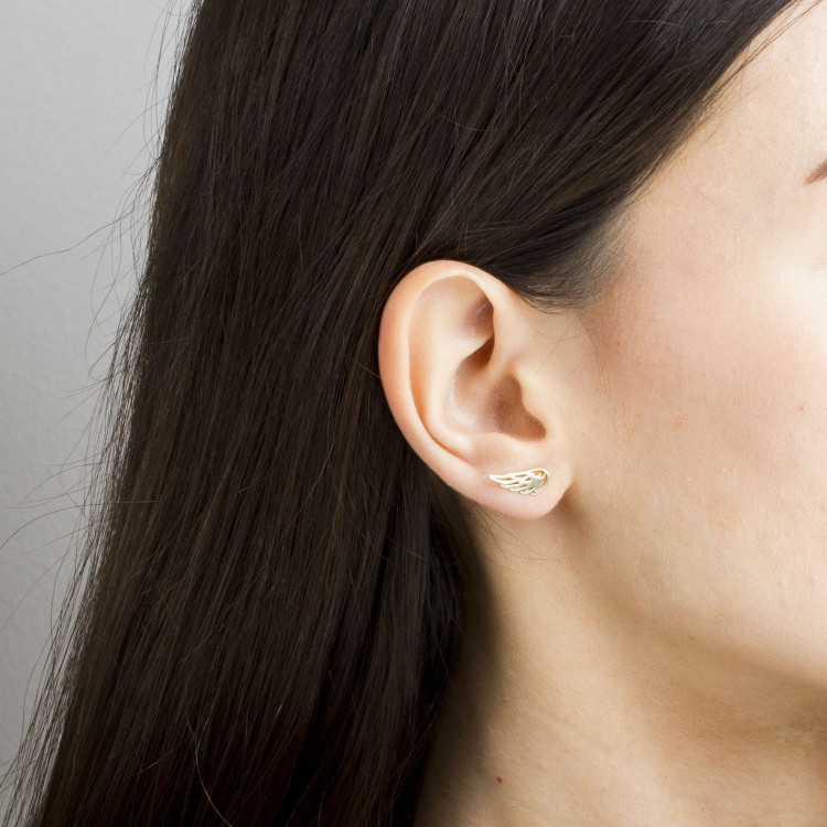 Kolczyki ze złota skrzydła