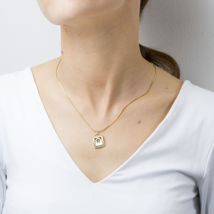 Zawieszka ze złota literka R