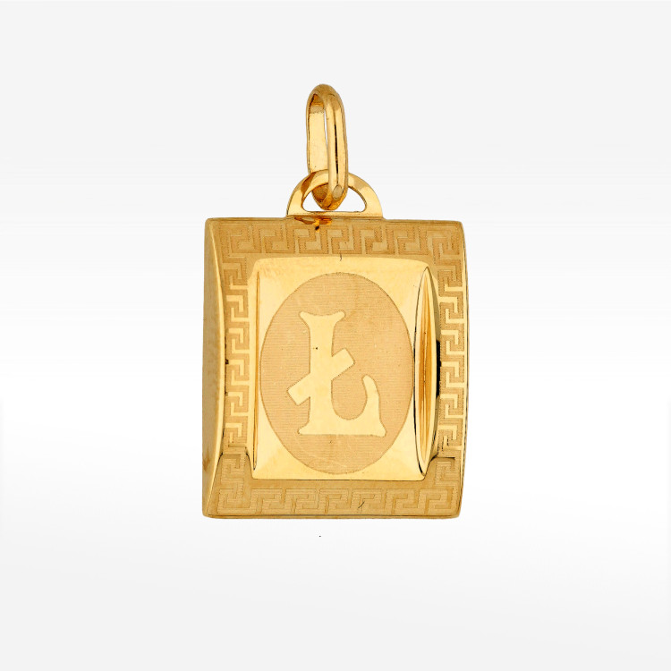 Zawieszka ze złota literka Ł