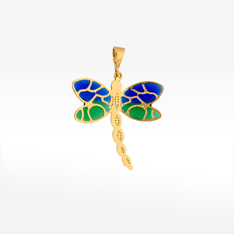 Zawieszka ze złota ważka