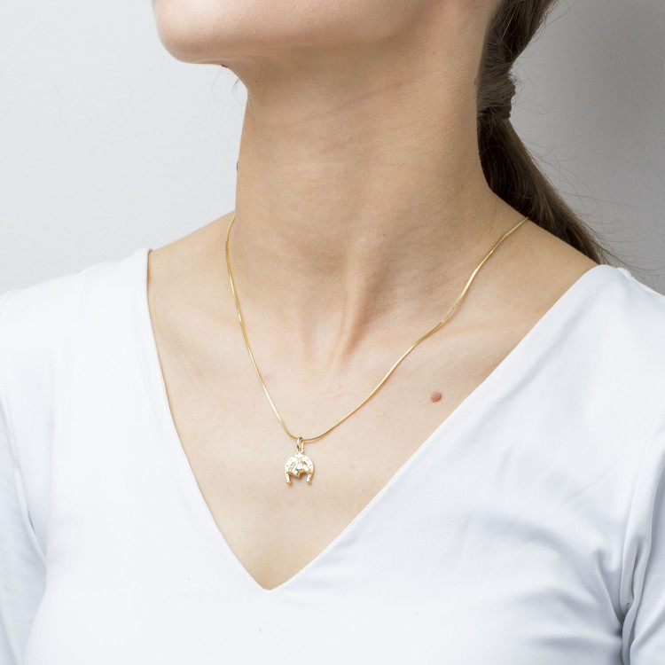 Zawieszka ze złota podkowa