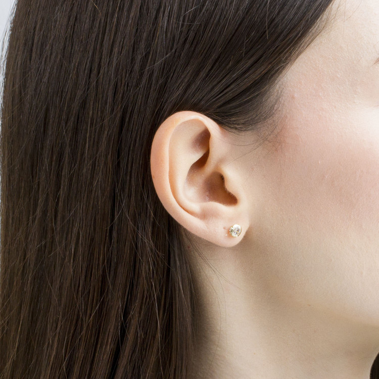 Kolczyki ze złota z cyrkonią