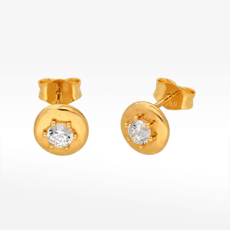 Kolczyki ze złota z cyrkonią