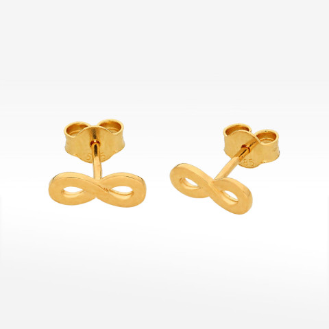 Kolczyki ze złota z nieskończonością