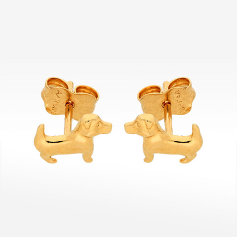 Kolczyki ze złota pies