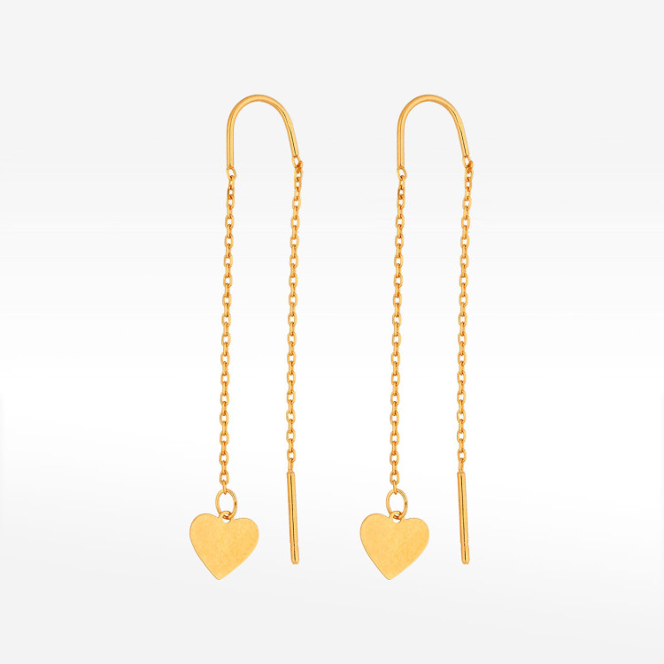 Kolczyki ze złota przeciągane