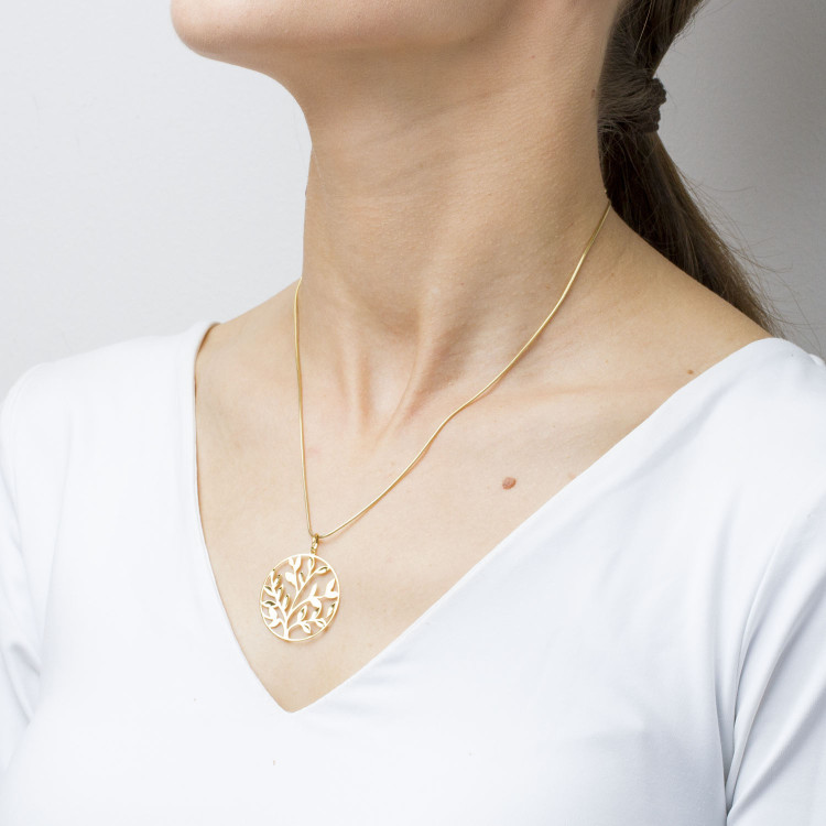 Zawieszka ze złota listki