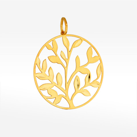 Zawieszka ze złota listki