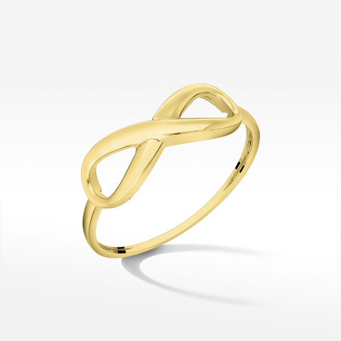 Pierścionek ze złota nieskończoność