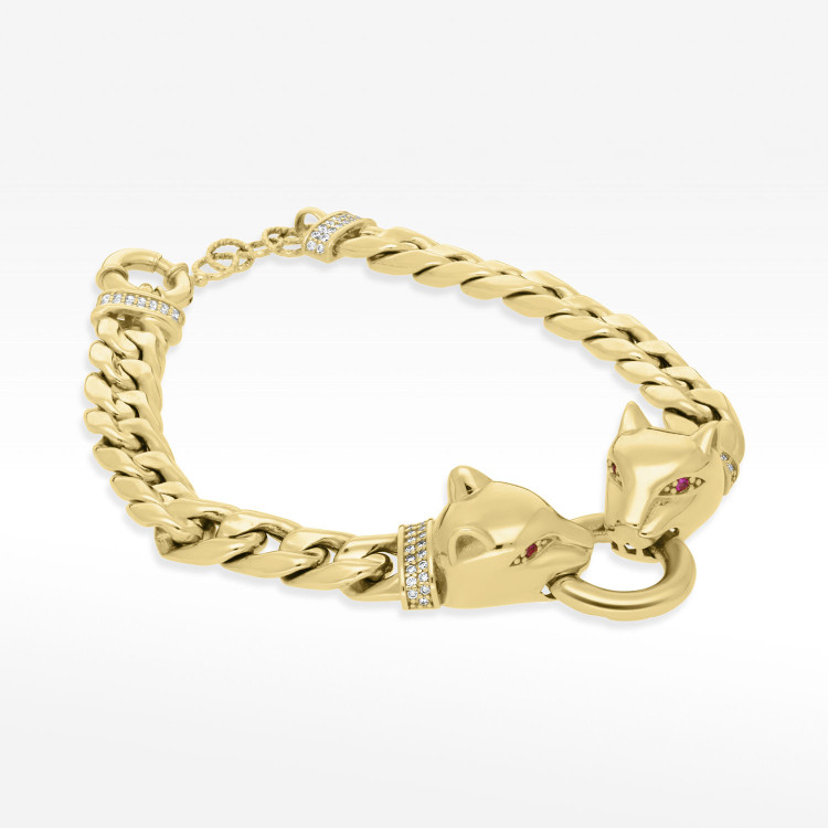 Bransoletka ze złota pantera