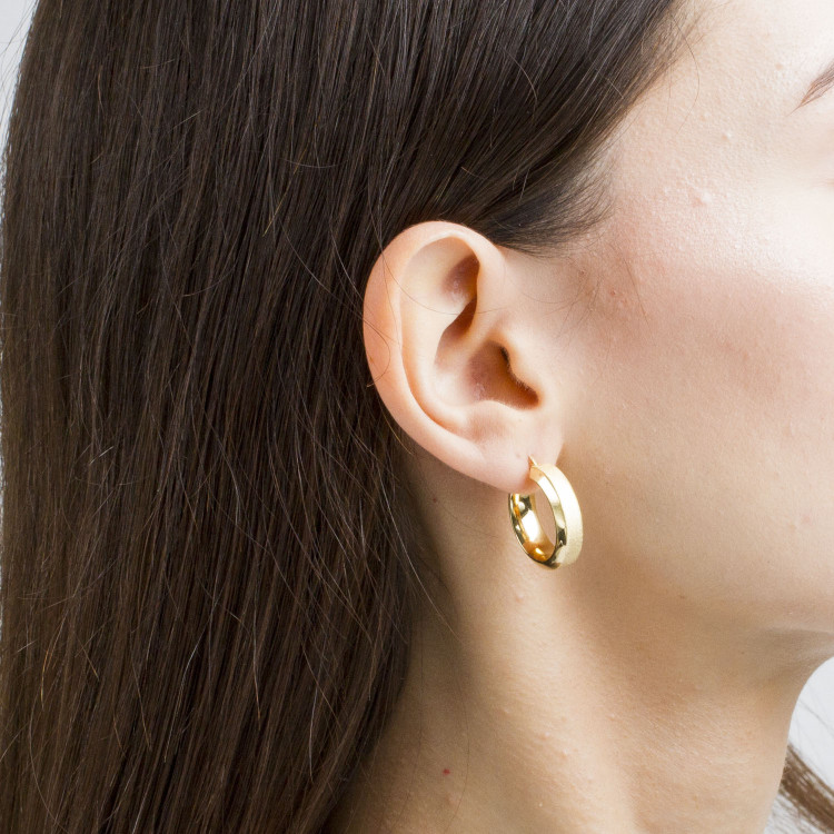 Dall'acqua kolczyki ze złota 2,1cm koła