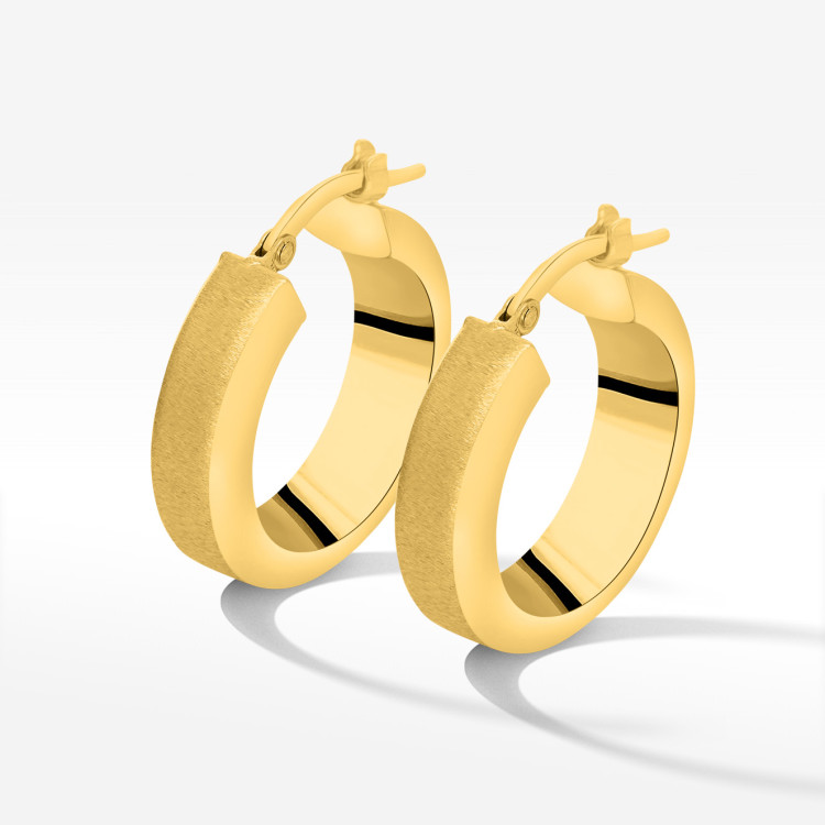 Dall'acqua kolczyki ze złota 2,1cm koła