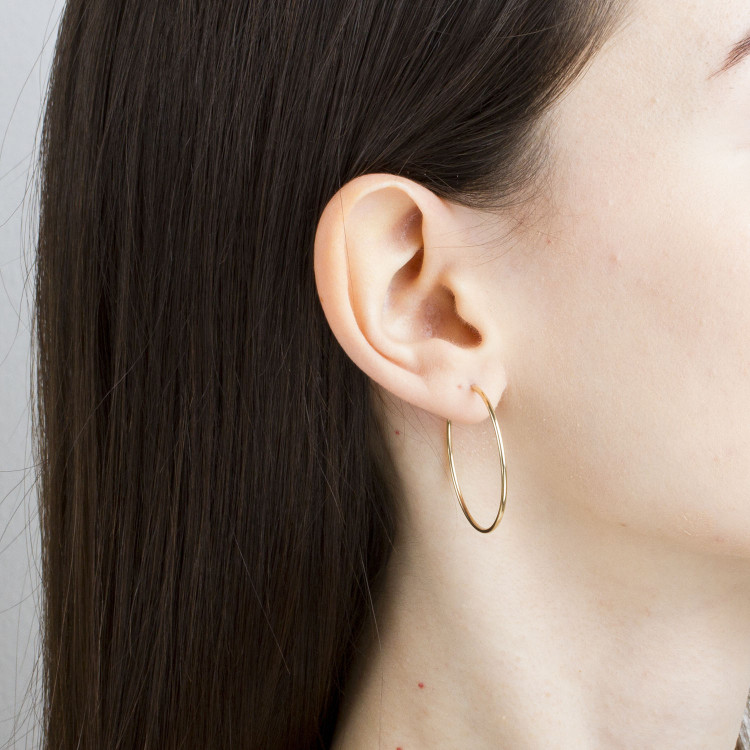 Kolczyki ze złota 3.2cm koła