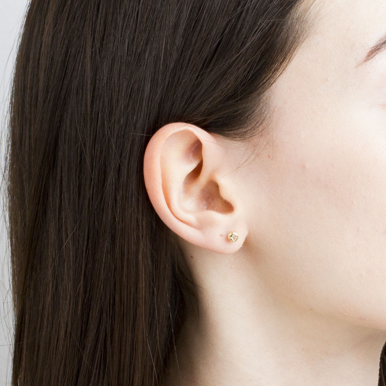 Kolczyki ze złota z cyrkonią