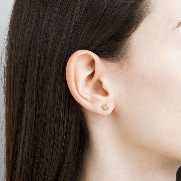 Kolczyki ze złota z cyrkonią