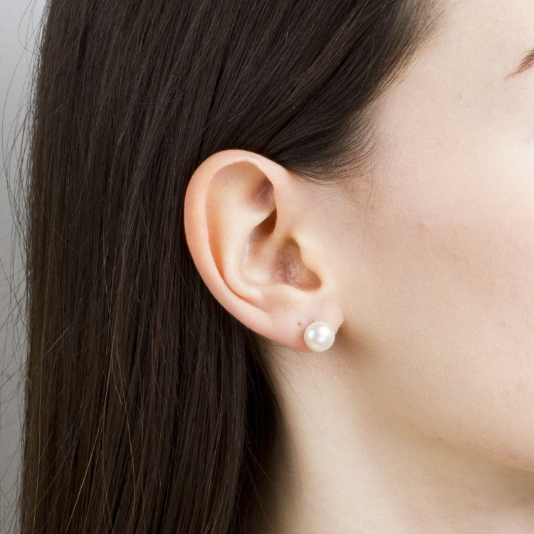 Kolczyki ze złota z perłą