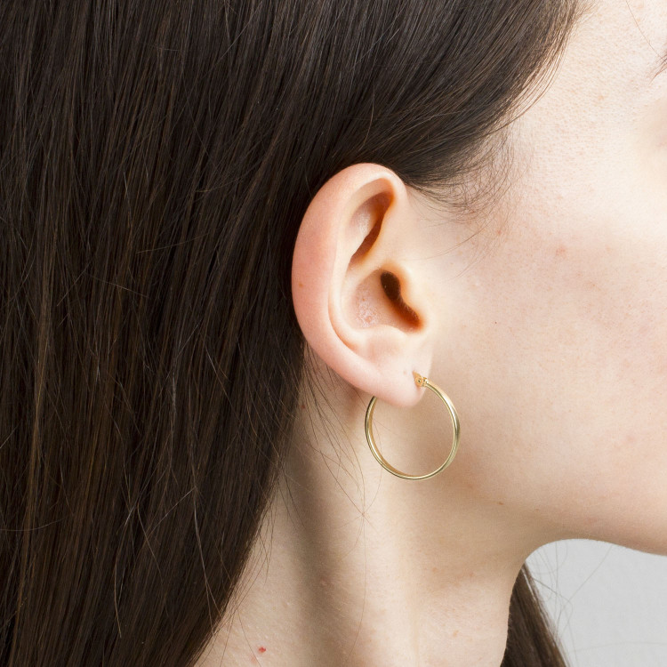 Kolczyki ze złota 2.2cm koła