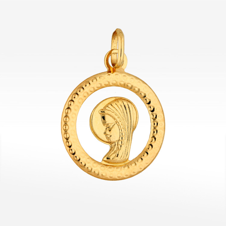 Zawieszka ze złota medalik