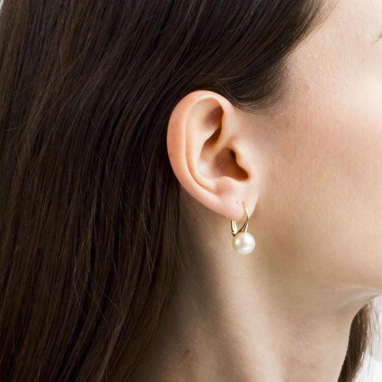 Kolczyki ze złota z perłą