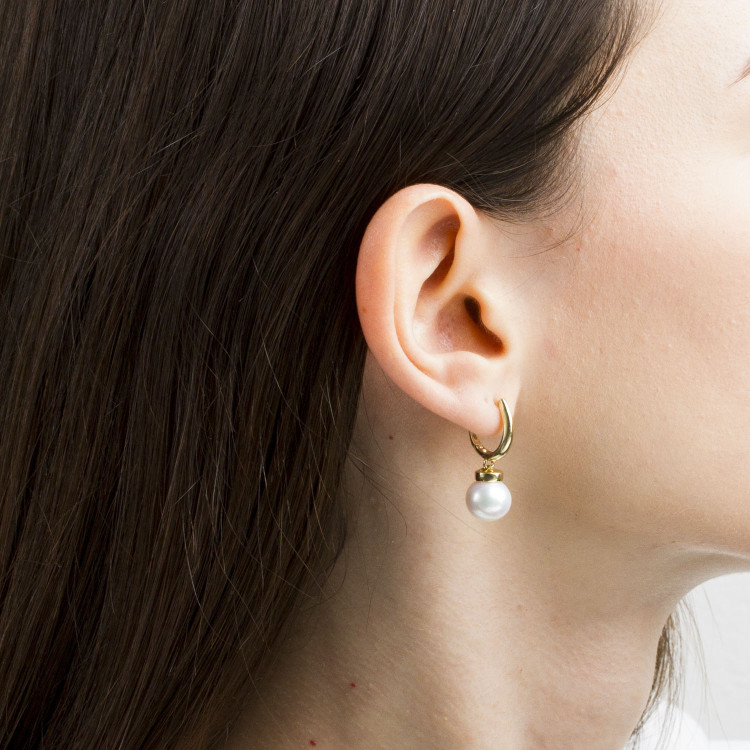 Kolczyki ze złota z perłą