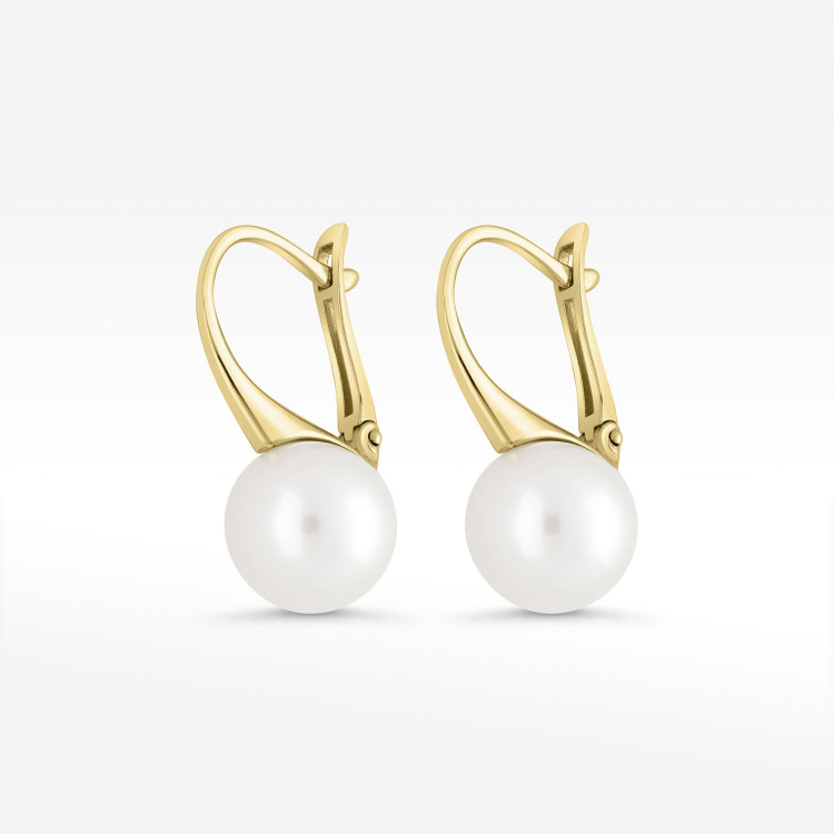 Kolczyki ze złota z perłą