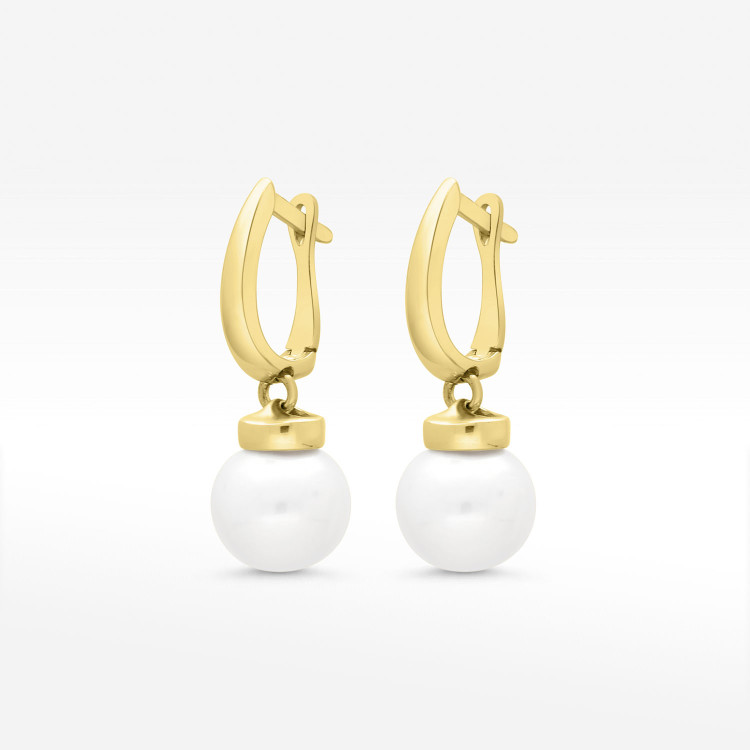 Kolczyki ze złota z perłą