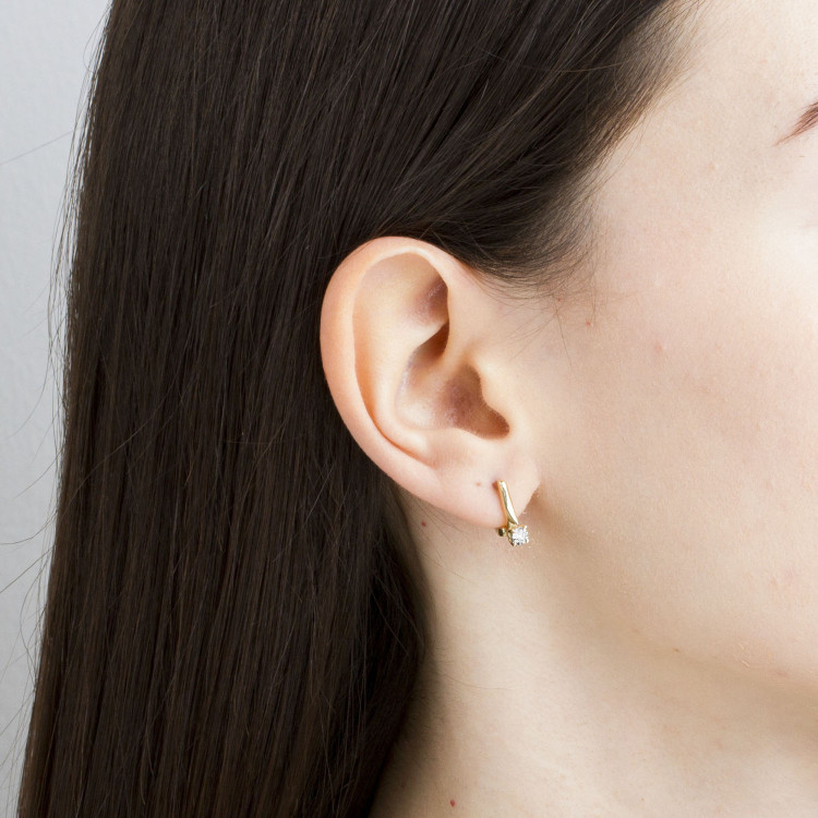 Kolczyki ze złota z diamentami KO-65 0