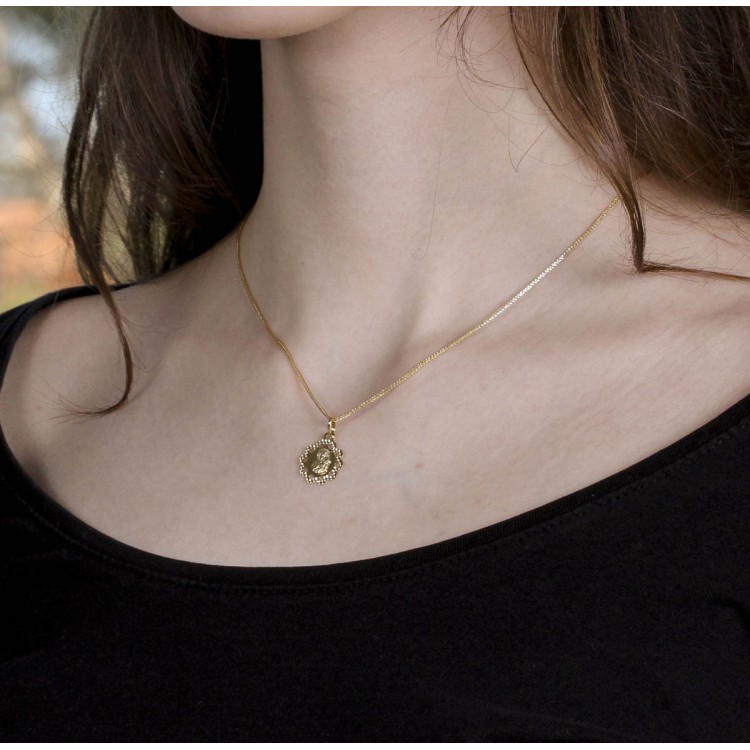 Zawieszka ze złota medalik